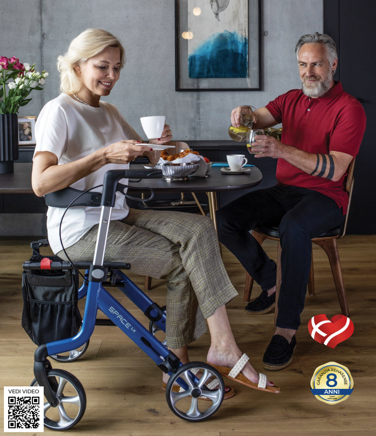 Space LX deambulatore rollator per anziani