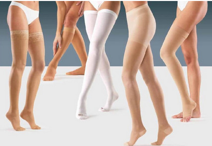 calze elastiche terapeutiche a compressione graduata